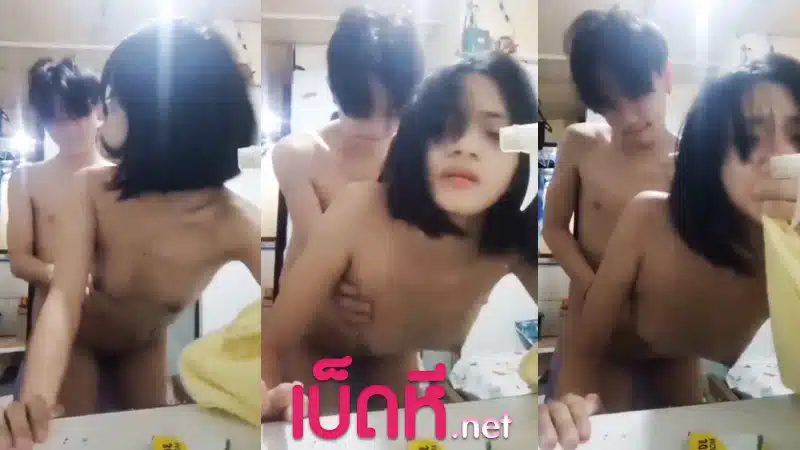 คลิปหลุดนักเรียน วัยรุ่นนัดเย็ดกับแฟนล่อกันในห้องน้ำอย่างเด็ด ยืนกระแทกเย็ดซอยหีครางเสียวxxx เงี่ยนจัดเกือบปล่อยน้ำว่าวแตกในรูหี