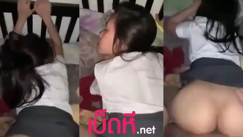 คลิปหลุดนักเรียน โดนจับเย็ดหีท่าหมาxxx ร้องครางคาห้องเชือด ซอยหีนักเรียนคาชุดโคตรฟิน กระแทกรูหีเย็ดไม่ยั้ง หีเด็กเย็ดเร้าใจจนแตกคารู